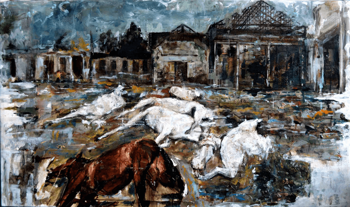 Il massacro dei cavalli di lavoratori